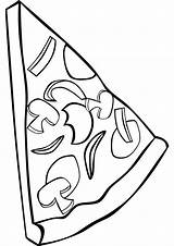 Coloring Pages Food Italian Pizza Color Printable Getcolorings sketch template