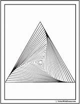 Coloring Geometric Pages Adults Pyramid 3d Adult Printable Pattern Print Designs Detailed Customize Twist Colorwithfuzzy Choose Board Illusion sketch template