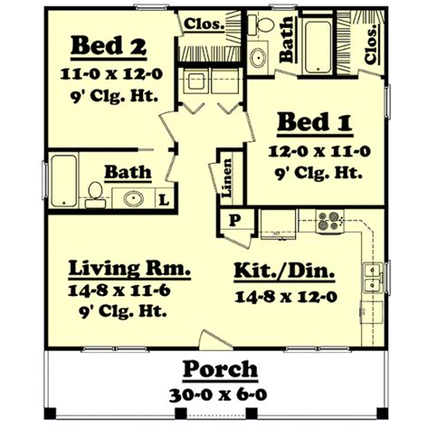 sq ft house plans  bedroom  bath cottage style house plan february  house floor plans