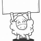 Sheep Coloring Sign Pages Surfnetkids Top sketch template