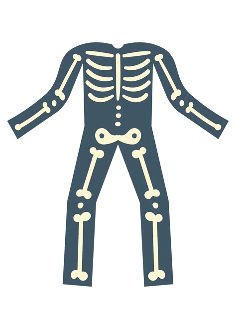 halloween skeleton template printable     printablee