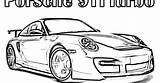 Porsche Coloring Pages Carrera Template sketch template