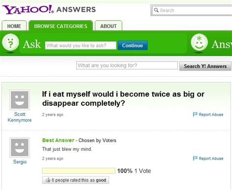 Top 50 Ridiculous Yahoo Questions And Answers