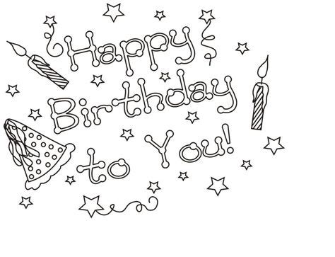 happy birthday coloring pages ideas birthday coloring pages happy