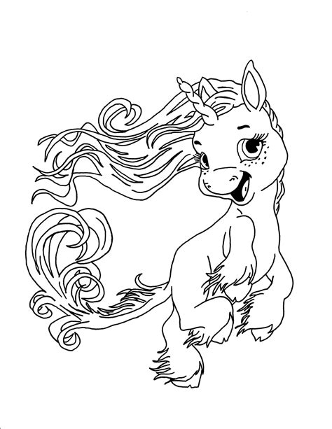 unicorn coloring pages realistic  magical unicorn coloring pages