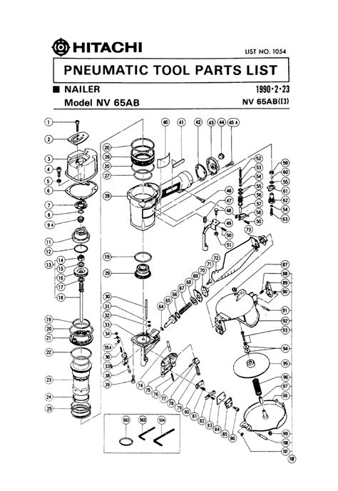 buy hitachi nvab replacement tool parts hitachi nvab diagram