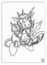 Coloring Yugioh Dinokids Book sketch template