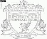 Liverpool Football Coloring Pages Logo Fc Premier League Badge Club City England Flags Printable sketch template