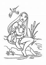 Pocahontas sketch template