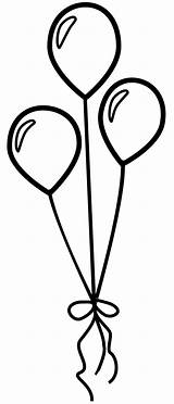 Balloon Clipart Outline Drawing Line Clip Shape Balloons Cliparts Clipground Clipartmag Library Heart sketch template