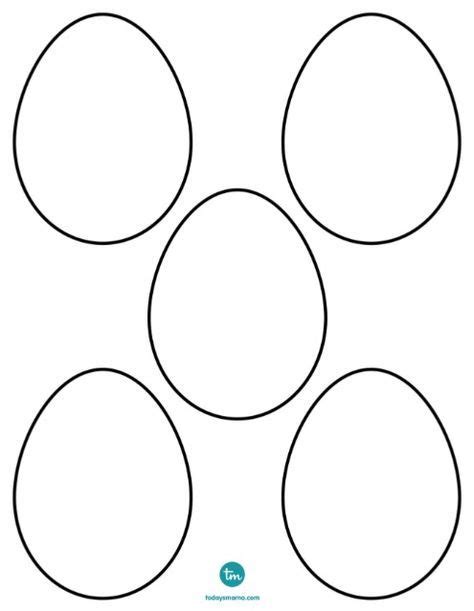 easter egg coloring page blank  crafter files