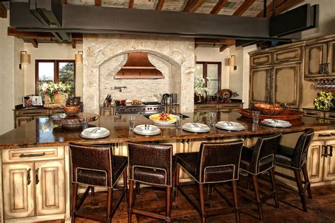 spanish style rustic kitchen  home deco mag