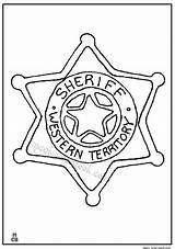 Sheriff Badge Callie sketch template