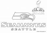 Coloring Pages Seahawks Seattle Logo Drawing Printable Bowl Super Color Drawings Print Xlix Browser Window Paintingvalley Superbowl sketch template