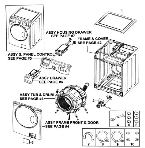 samsung front load washer diagram