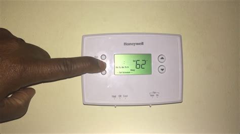 easily program  honeywell thermostat youtube