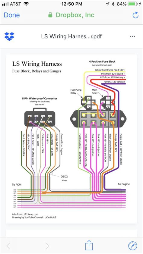 wiring harness  lt swap