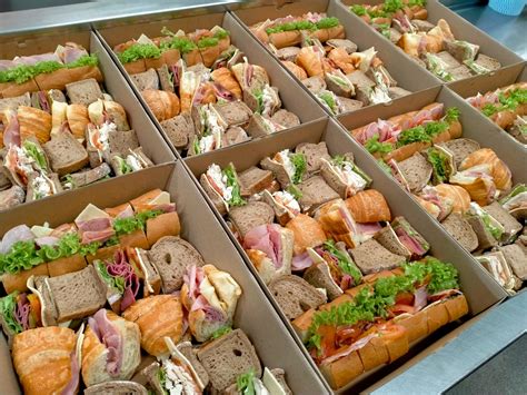 mixed sandwich platters     morning     catering
