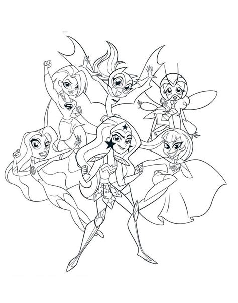 dc super hero girls coloring pages  printable coloring pages  kids