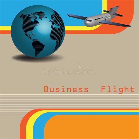 business flight stock vector illustration  airport
