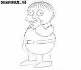 Wiggum Simpsons sketch template