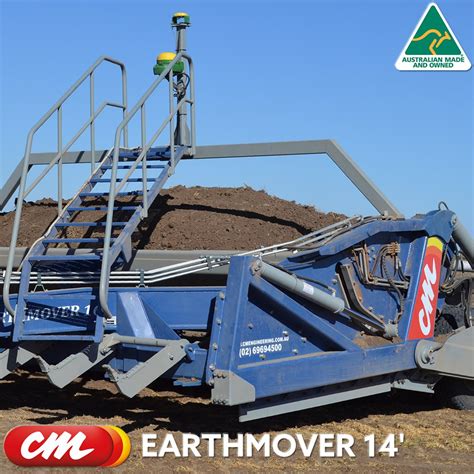 cme earthmover laser bucket scraper grader  foot landforming equipment collier miller