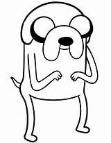 Adventure Time Coloring Dog Pages Finn Jake Library Clipart sketch template