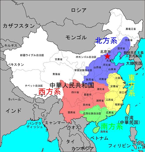 アジア州の地域区分 地図 bing