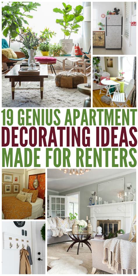 genius apartment decorating ideas   renters