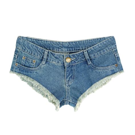 fashion women sexy clubwear low waist mini shorts jeans broken holes