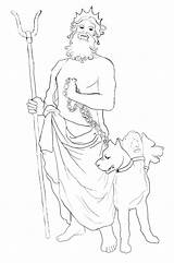 Hades Coloring Pages Greek Drawing God Getdrawings Getcolorings Gods sketch template