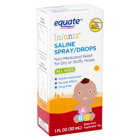 equate infants saline spraydrops  ages  fl oz walmartcom