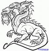 Hydra Mythical Dragoart Mythology Coloringonly Cardmaker 출처 sketch template