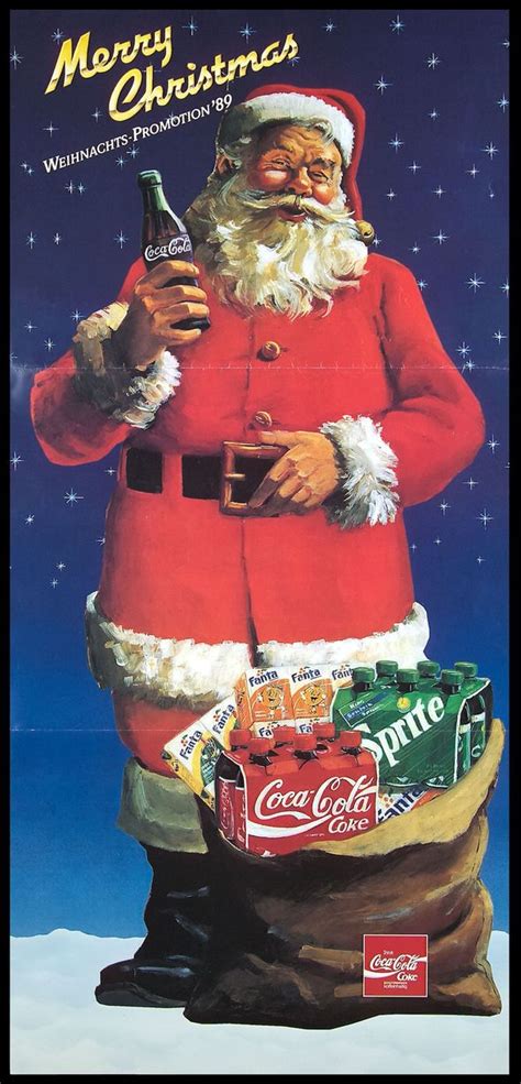 coca cola christmas posters over 80 years mirror online