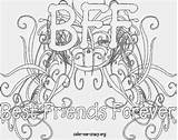 Coloring Bff Pages Print Coloringtop sketch template