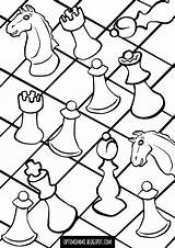 Chess Scacchi sketch template