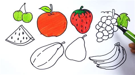 incredible compilation   fruit drawings  full  resolution