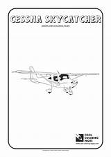 Cessna Skycatcher Aeroplanes sketch template