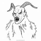 Krampus Xcolorings 727px 60k sketch template