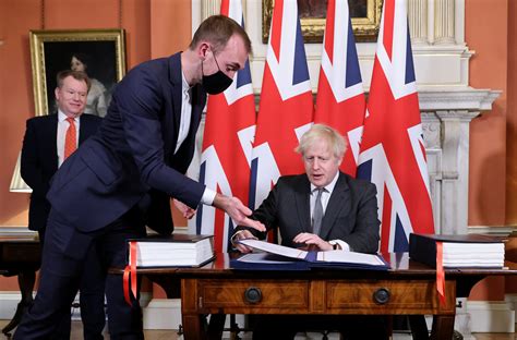 boris johnson brexit trade deal signing  london flickr