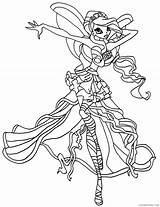 Winx Coloring Pages Club Harmonix Coloring4free Stella Related Posts Enchantix sketch template