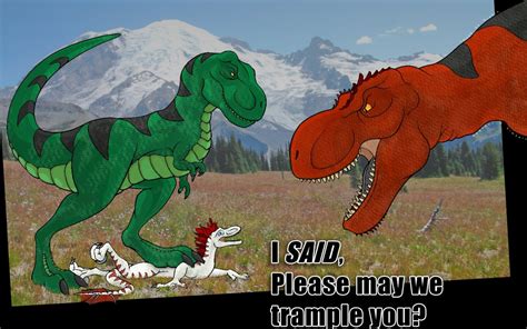 polite tyrannosaurs by diablo the rex fur affinity [dot] net