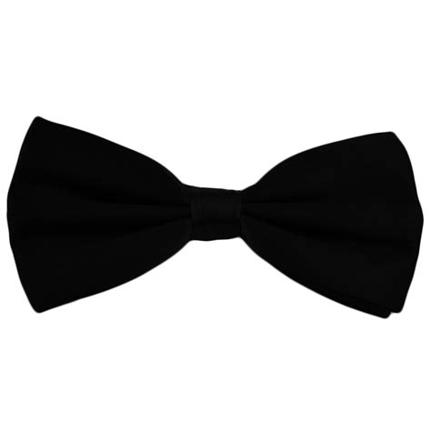 plain black silk bow tie  ties planet uk