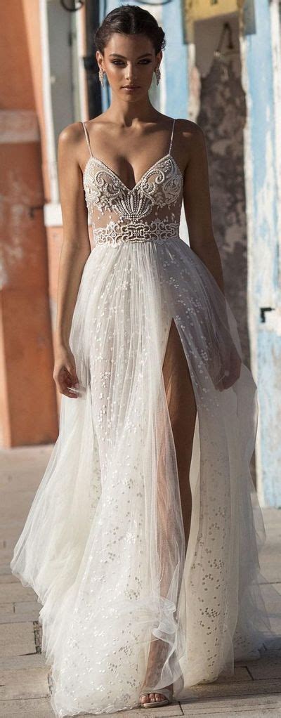 25 Sexy Thigh Split Wedding Dresses For Your Big Day Mrs To Be