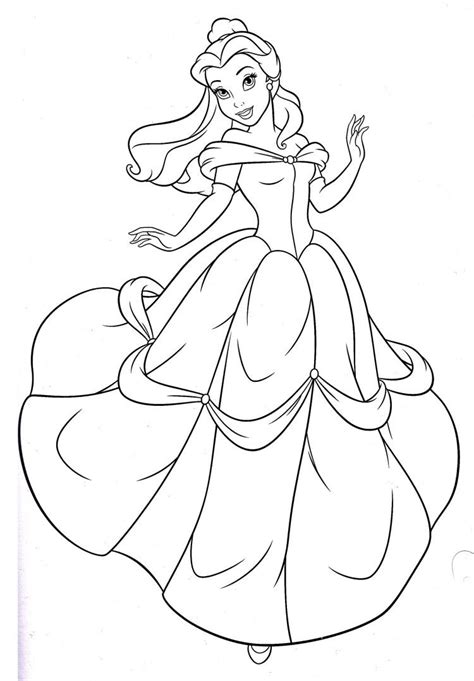 disney princess belle coloring pages princess rae pinterest