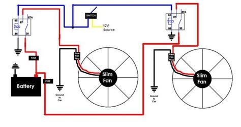 dual electric radiator fan wiring diagram