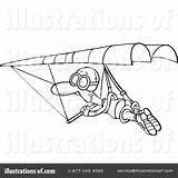 Hang Gliding Clipart Glider Illustration Toonaday Royalty Drawing Rf Getdrawings sketch template