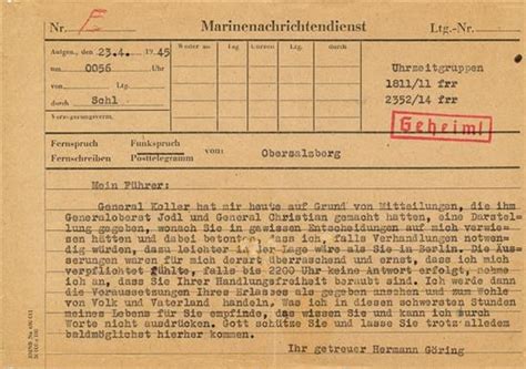 how the nazi telegram that helped drive hitler to suicide was nearly