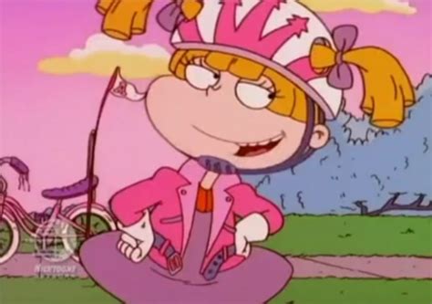 angelica is locked and loaded for a bike ride of fun angelica pinterest rugrats dibujos