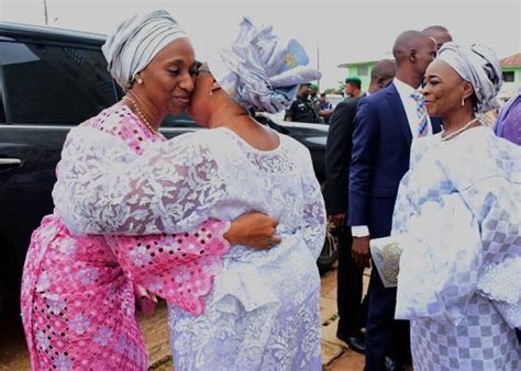 Mrs Dolapo Osinbajo Gets Warm Hugs From Her Aunts Photo